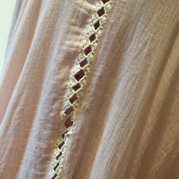 🌸 Sole Society pink fringe cardigan kimono duster - Picture 6 of 8